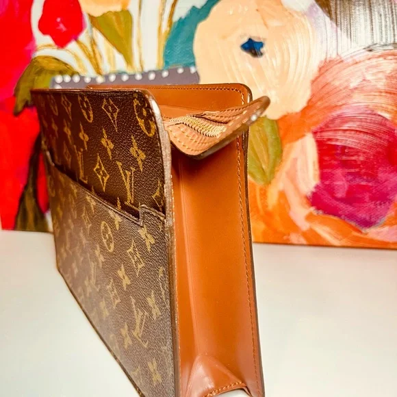 Louis Vuitton monogram pochette homme clutch bag - Picture 3 of 14